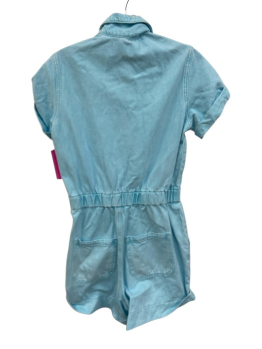 Show Me Your Mumu Size XS Light Blue Cotton Collar Button Up Jumper Light Blue / XS