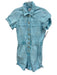 Show Me Your Mumu Size XS Light Blue Cotton Collar Button Up Jumper Light Blue / XS