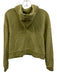 Everlane Size XXS Green Cotton Zip Up Heathered Front Pocket Hoodie Jacket Green / XXS