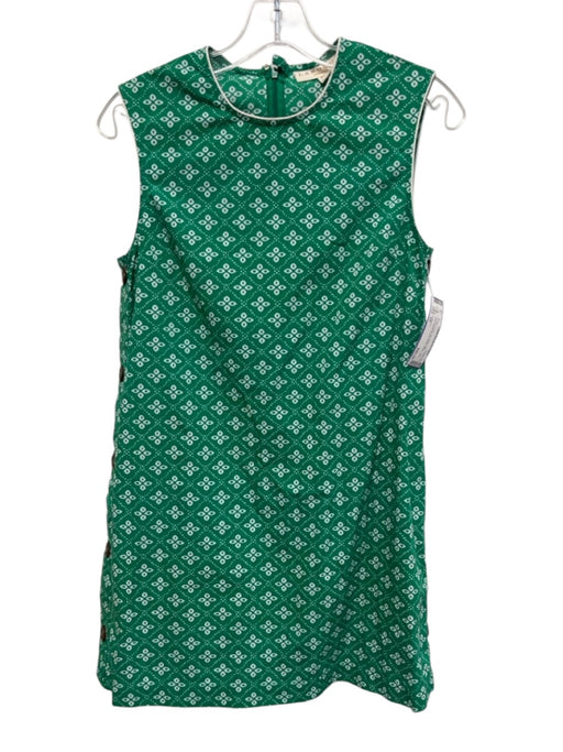 LaRoque Size XS Green & White No Fabric Tag Sleeveless Printed Shift Dress Green & White / XS