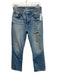 Etica Size 26 Light Wash Cotton Denim Button Fly Distressed Slim Straight Jeans Light Wash / 26