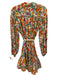 Olivaceous Size S White, Pink, Orange Long Sleeve Floral 3/4 Button Mini Dress White, Pink, Orange / S