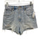 Rolla's Size 26 Light Wash Cotton Denim Distressed High Rise Shorts Light Wash / 26