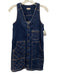 Pilcro Size XXS Dark Wash Cotton Denim Contrast Stitching Button Up Mini Dress Dark Wash / XXS