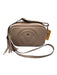 Mario Valentino Spa Blush Pink Leather Gold Tone Hardware Zip Top Crossbody Bag Blush Pink / S