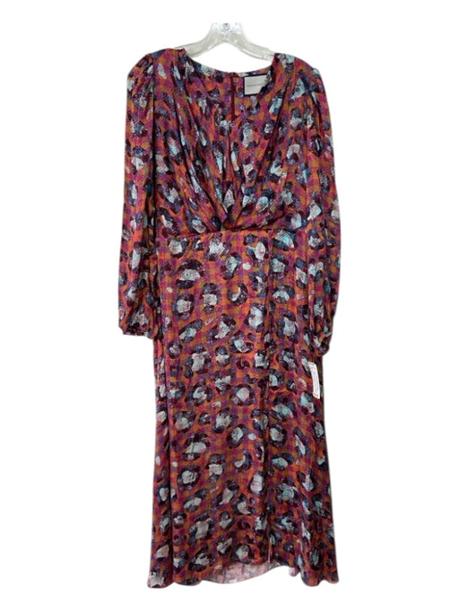 Falguni Shane Peacock Size M Purple, Orange, Multi Missing Fabric Tag Dress Purple, Orange, Multi / M