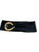 Black & Gold Suede Large Buckle Wide Belts Black & Gold / Est M