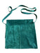 Pulicati Dark Green Suede Front Flap Crossbody Bag Dark Green / M