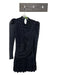 Sabina Musayev Size XS Midnight Polyester Long Sleeve Acordian Pleated Dress Midnight / XS