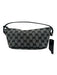 Gucci Gray & Black Canvas Monogram Mini Zip closure Bag Gray & Black / XS