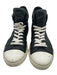 Common Projects Shoe Size 38 Black & White Leather High Top Laces Sneakers Black & White / 38