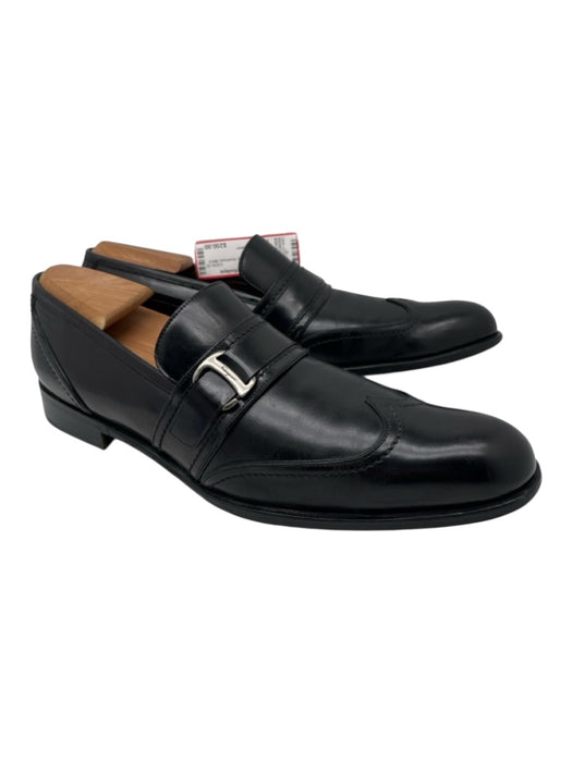 Salvatore Ferragamo Shoe Size 10.5 Black Leather Buckle Men's Shoes Black / 10.5