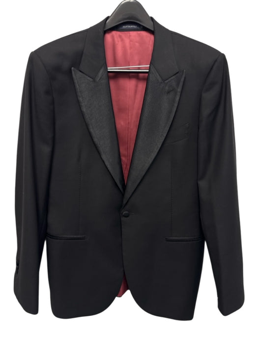 Suitsupply Black Wool Blend Solid Tuxedo Men's Suit Black / 40