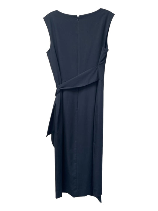 Antonio Melani Size 6 Navy Viscose Blend Sleeveless Round Neck Back Zip Dress Navy / 6