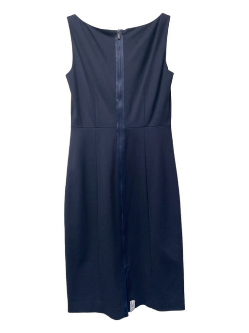 Elie Tahari Size 6 Black & Blue Viscose & Rayon Boat Neck Sleeveless Dress Black & Blue / 6