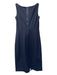 Elie Tahari Size 6 Black & Blue Viscose & Rayon Boat Neck Sleeveless Dress Black & Blue / 6