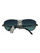 Tiffany & Co Black & Silver Metal Aviator Rhinestone Sunglasses Black & Silver