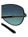 Tiffany & Co Black & Silver Metal Aviator Rhinestone Sunglasses Black & Silver