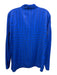 Equipment Femme Size M Blue & Black Viscose Geometric Long Sleeve Button Up Top Blue & Black / M