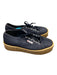 Superga Shoe Size 39.5 Navy & Tan Canvas round toe Low Top Lace Panels Sneakers Navy & Tan / 39.5