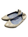 Diesel Shoe Size 39 Gray Leather Almond Toe Metallic Detail Scrunched Flat Shoes Gray / 39