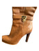Michael Kors Shoe Size 6.5 Camel Leather Almond Toe Knee High Ankle Strap Boots Camel / 6.5