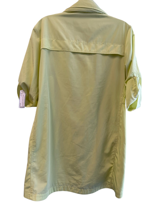 Ali Ro Size 4 Neon Yellow Polyester 3/4 Sleeve Front Zip & Snaps Jacket Neon Yellow / 4