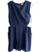 Ted Baker Size 4 Navy Polyester Back Zip Side Cut Outs Side Pockets Romper Navy / 4