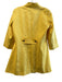Doncaster Size Est Small Yellow Cotton Gold Buttons Pockets high neck Top Yellow / Est Small