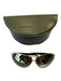Marc Jacobs Brown Metal Tortoise Double Bridge Aviator Sunglasses Brown