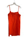 COS Size L Orange Cotton Spaghetti Strap Elastic Back Fold Over Above Knee Dress Orange / L
