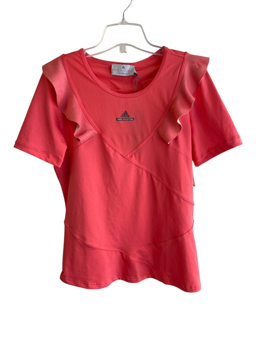 Adidas X Stella McCartney Size L coral Polyester Blend Round Neck Top coral / L