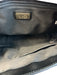 Furla Black Leather goldtone hardware 2 handles Top Zip Interior Zip Pouch Bag Black / Medium