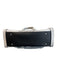 Charles Jourdan White & Black Leather Silver Hardware 2 handles Twist Lock Bag White & Black / Large