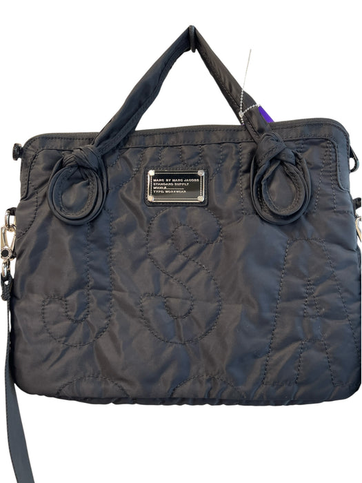 Marc By Marc Jacobs Black Nylon Top Zipper 2 handles Adjustable Strap Laptop Bag Black / Medium