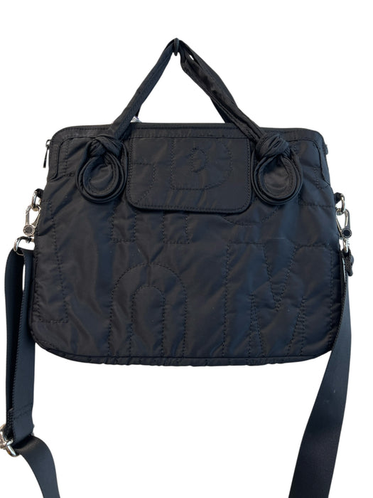 Marc By Marc Jacobs Black Nylon Top Zipper 2 handles Adjustable Strap Laptop Bag Black / Medium