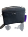 Sam Edelman Black Leather Brushed Silver Hardware Top Handle Shoulder Strap Bag Black / Small