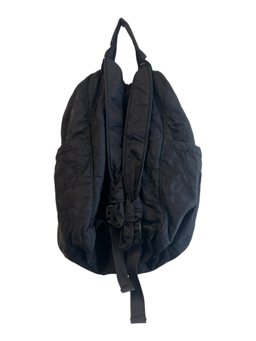 Marc By Marc Jacobs Black Nylon quilt embossed Front Pocket Zip Around Backpack Black