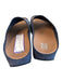 Fittlop Shoe Size 6 Blue Suede Open Toe & Heel Slide Platform Shoes Blue / 6