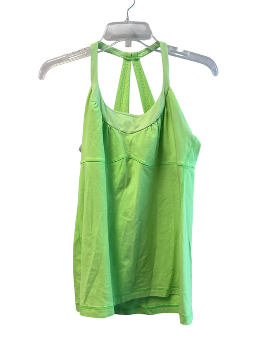 Lululemon Size 12 Neon Green No Fabric Tag Round Neck Built in Bra Tank Top Neon Green / 12