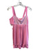Lululemon Size 12 Pink No Fabric Tag Stripe Built in Bra Drawstring Hem Top Pink / 12