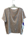 Robert Rodriguez Size Large nude Rayon Blend Sequins Scoop Neck Top nude / Large