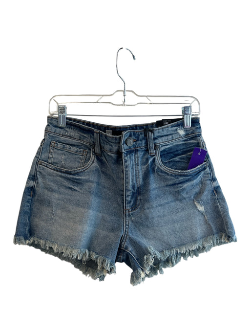 Kut From The Kloth Size 4 Med Light Wash Cotton Blend Zip Fly 5 Pocket Shorts Med Light Wash / 4