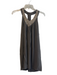 Alice & Olivia Size Medium Dark Gray Silk Lined Beading Detail Racerback Dress Dark Gray / Medium