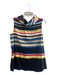Kate Spade Size Est M Navy, Red & Multi Cotton Blend Stripe Sleeveless Top Navy, Red & Multi / Est M