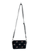 Marc Jacobs Black, White & Red Leather Shoulder & Crossbody silver hardware Bag Black, White & Red / Small