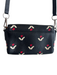 Marc Jacobs Black, White & Red Leather Shoulder & Crossbody silver hardware Bag Black, White & Red / Small