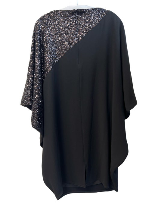 Tom & Linda Platt Size 6 Black No Fabric Tag Back Zip Sequins Lined Dress Black / 6