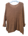 ee:some Size M/L Brown Acrylic & Nylon Wide Leg Long Sleeve Knit Oversized Top Brown / M/L