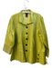Ali Miles Size PL Apple Green Rayon Blend Collared Front Button Closure Jacket Apple Green / PL